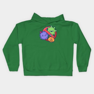 Cute Virus Cartoon Kids Hoodie